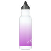 Lila paarse ombre gepersonaliseerde naam waterfles  (Links)