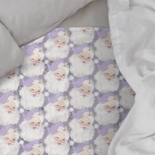 Lila Paarse  santa claus winnaar kerst Fleece Deken