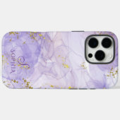 Lila paarse waterverf Inkt Case-Mate iPhone Case (Achterkant (horizontaal))