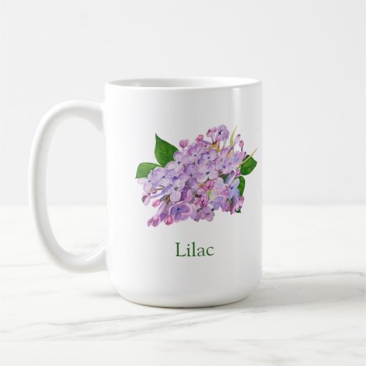 lila paarse waterverf koffiemok (Links)
