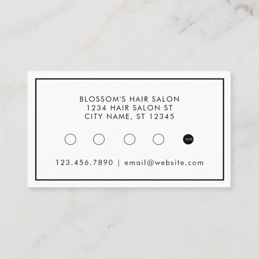 Lila Paarse Waterverf Vloeiende Loyaliteit Visitekaartje (Achterkant)