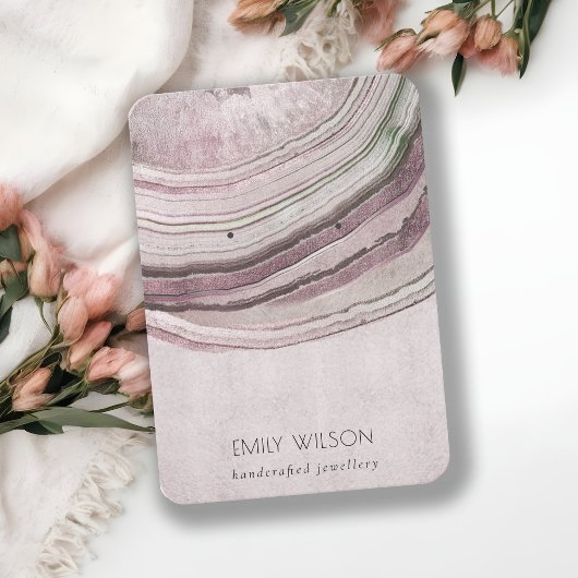 Lila, paarsgeaarde, gemuteerde, dubbelblinde beeld visitekaartje