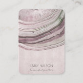 Lila, paarsgeaarde, gemuteerde, dubbelblinde beeld visitekaartje (Voorkant)