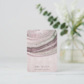 Lila, paarsgeaarde, gemuteerde, dubbelblinde beeld visitekaartje (Staand voorkant)