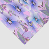 Lila papaver tissuepapier (Detail)