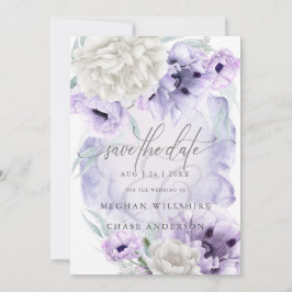 Lila papavers van de landeselende Waterverf Kaart