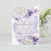 Lila papavers van de landeselende Waterverf Kaart (Staand voorkant)