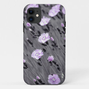 Lila papegaaibloemen Case-Mate iPhone case