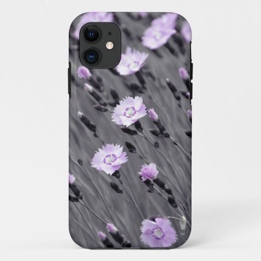 Lila papegaaibloemen Case-Mate iPhone case (Achterkant)