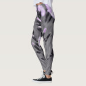 Lila papegaaibloemen leggings (Links)