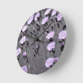 Lila papegaaibloemen ronde klok (Hoek)