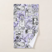 Lila parfumlabels bad handdoek (Handdoek)