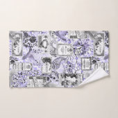 Lila parfumlabels bad handdoek (Handdoek)