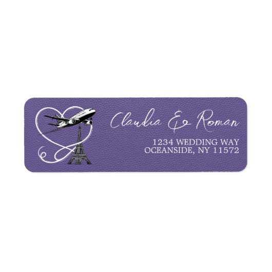 Lila Parijspaspoort Etiket (Voorkant)