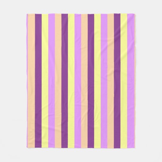 Lila pasta Fleece Blanket Deken (Voorkant)