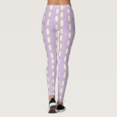 Lila Pastel Geel Patroon Leggings (Achterkant)