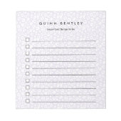 Lila | Pastel Leopard Print op maat Notitieblok (Voorkant)