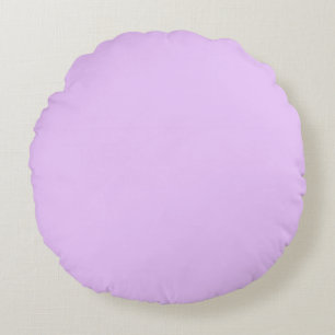 Lila, pastel lila effen kleur rond kussen