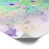 Lila pasteuze vlinderbruiloft welkom poster (Hoek)