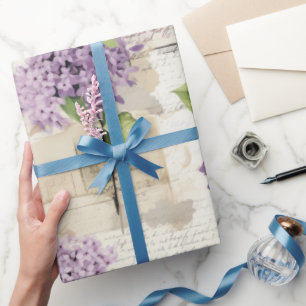  Lila patroon Cadeaupapier