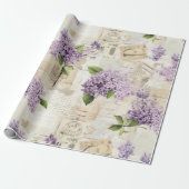 Lila patroon Cadeaupapier (Uitgerold)