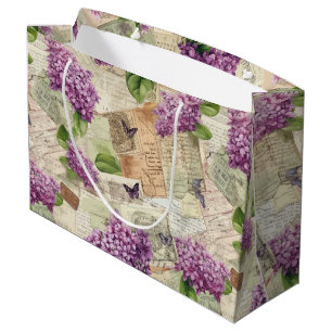 Lila patroon Groot Cadeauzakje