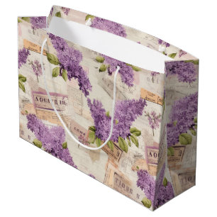 Lila patroon Groot Cadeauzakje