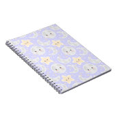 Lila patroon Kawaii Pastel Moon Star Notitieboek (Rechterzijde)