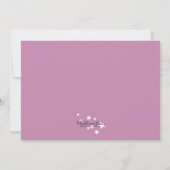 Lila Peek-a-Boo Rabbit Custom Magic Birthday Part Kaart (Achterkant)