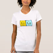 Lila periodiek tabelnaam shirt (Voorkant)
