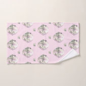 LILA PINK HOT AIR BALLOON BATHROOM TOWEL SET BAD HANDDOEK (Handdoek)