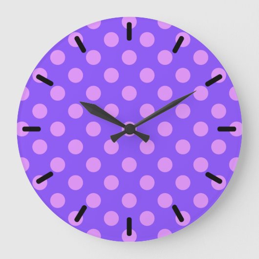 Lila pokstift op periwinkle grote klok (Voorkant)