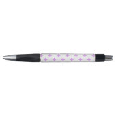 Lila polka kruist wit pen (Voorkant)