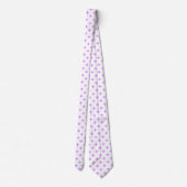 Lila polka kruist wit stropdas (Achterkant)