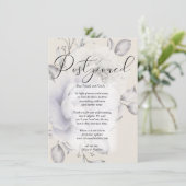 Lila pony Pony, Waterverf uitgestelde bruiloft Kaart (Staand voorkant)