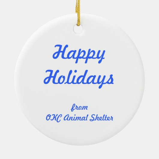 Lila punt Siamese Keramisch Ornament (Achterkant)