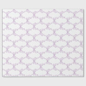 lila Ribbon Trellis Cadeaupapier (Vlak)