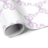 lila Ribbon Trellis Cadeaupapier (Rol Hoek)