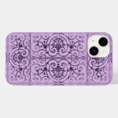 Lila rolpatroon Case-Mate iPhone case (Achterkant (horizontaal))