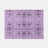 Lila rolpatroon deurmat (Voorkant)
