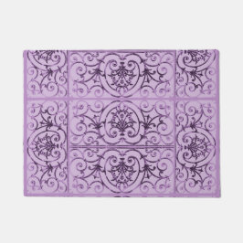 Lila rolpatroon deurmat
