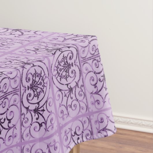 Lila rolpatroon tafelkleed (Voorbeeld)