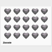 Lila Roos Chalkboard Weddenschappen Hart Sticker (Vel)