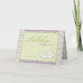 Lila Roos Quilt TY Kaart (Achterkant)