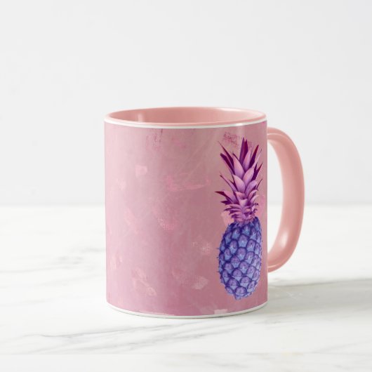 Lila roze anananas mok (Voorkant rechts)