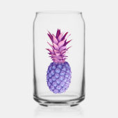 Lila & Roze Ananas Blikvorm Glas (Voorkant)