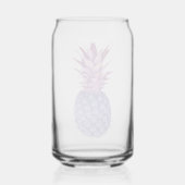 Lila & Roze Ananas Blikvorm Glas (Achterkant)