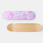  Lila roze Aqua Groovy Tie Dye Persoonlijk Skateboard (Horizontaal)