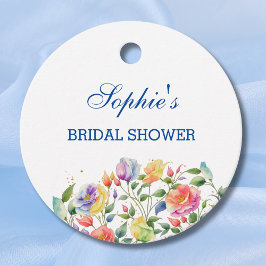 Lila Roze Bright Floral Vrijgezellenfeest Bedankjes Labels