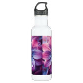 Lila roze en Paarse lentebloem Waterfles (Voorkant)